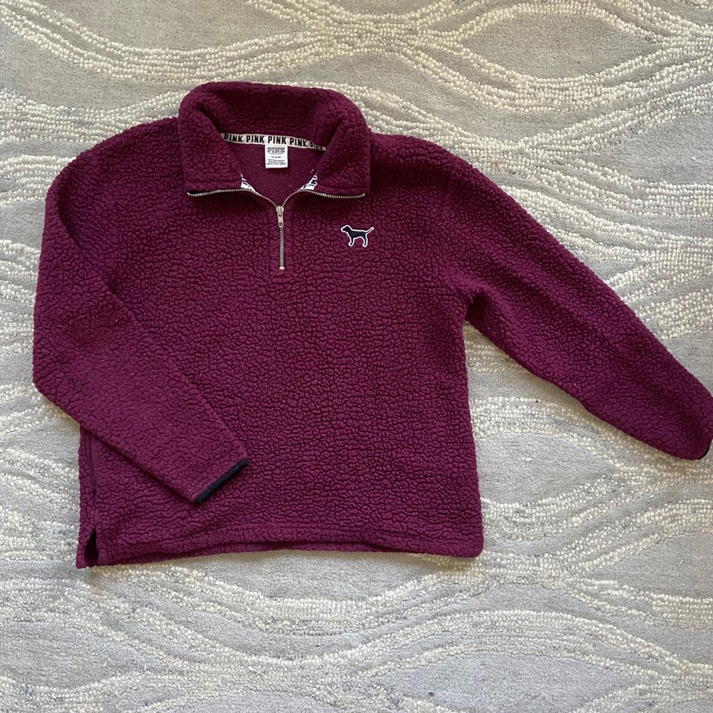 PINK maroon Sherpa